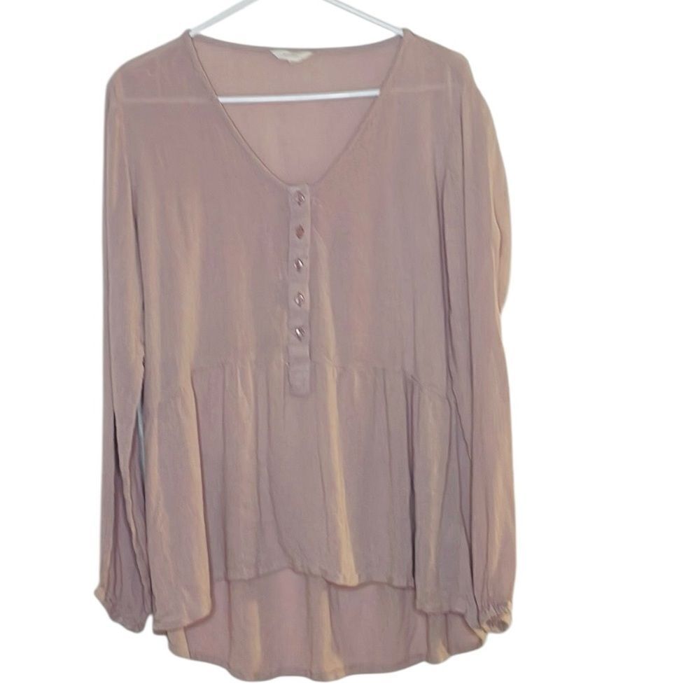 Sim & Sam Flowy Rose Pink Blouse - Picture 2 of 7